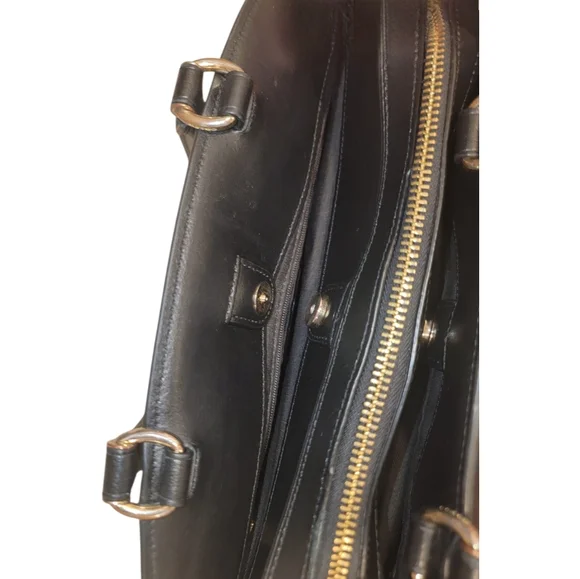 Vintage Coach Lillie Signature Carryall In Signatue Canvas Gold Tone Hardware - Picture 13 of 16